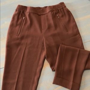 Club Monaco Rust Brown Cropped Ankle Pants